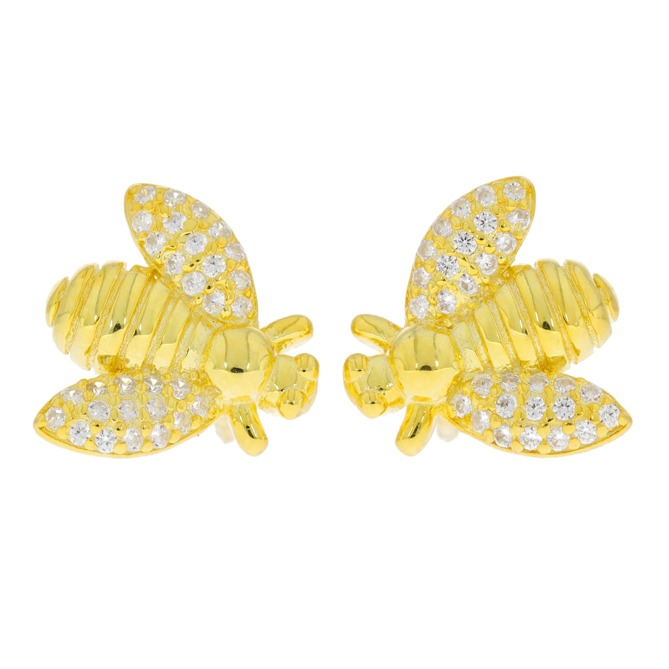 Golden Bee silver earrings Dr. Luxus